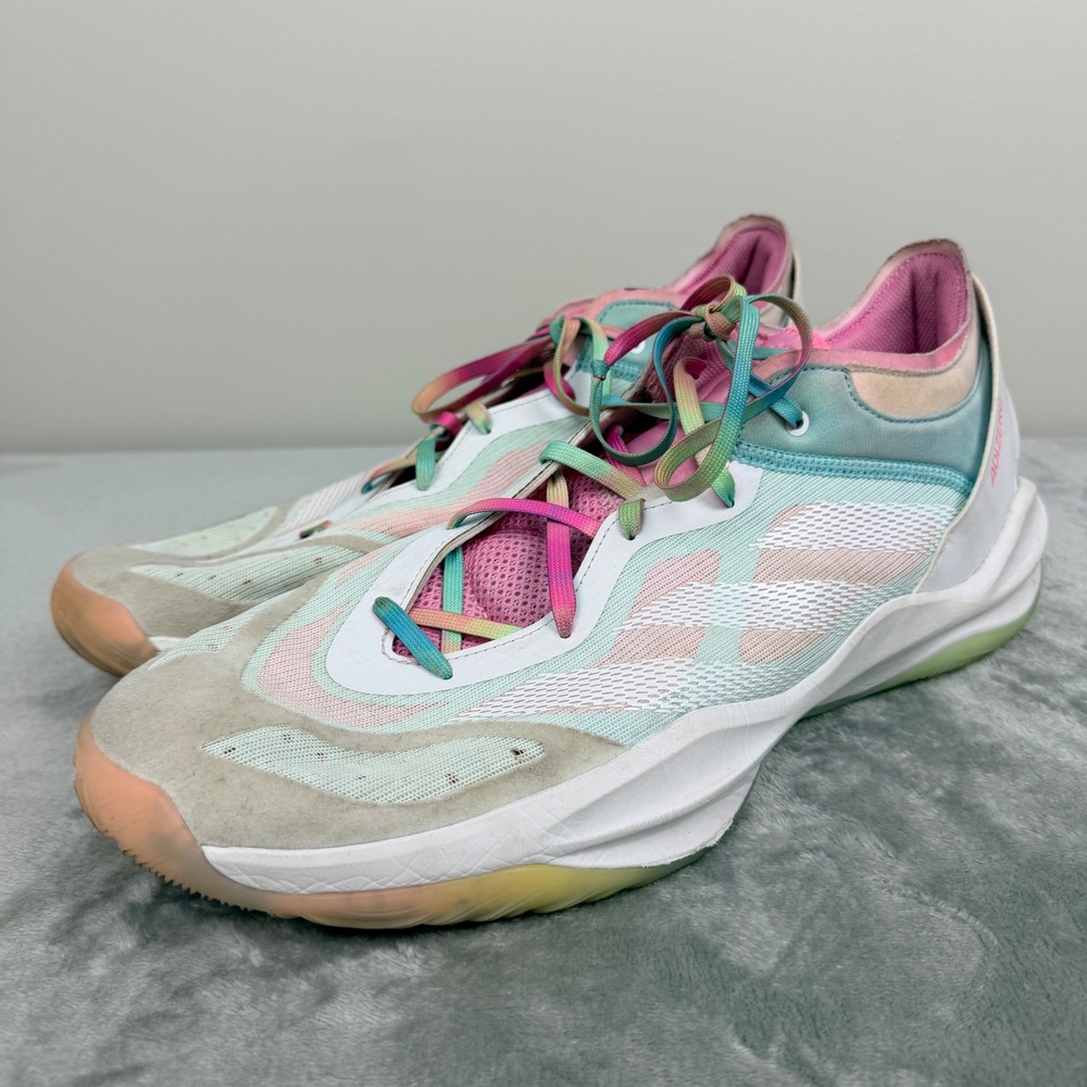 Adidas Adizero Select 2.0 3SSB Basketball Shoes‎ Mens 15 White Pink IH0065